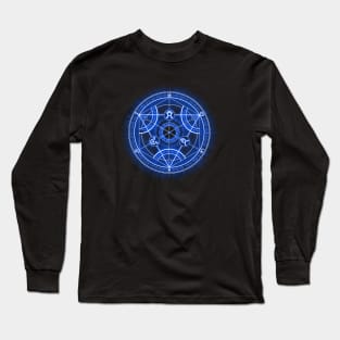 Human Transmutation Circle -blue- Long Sleeve T-Shirt